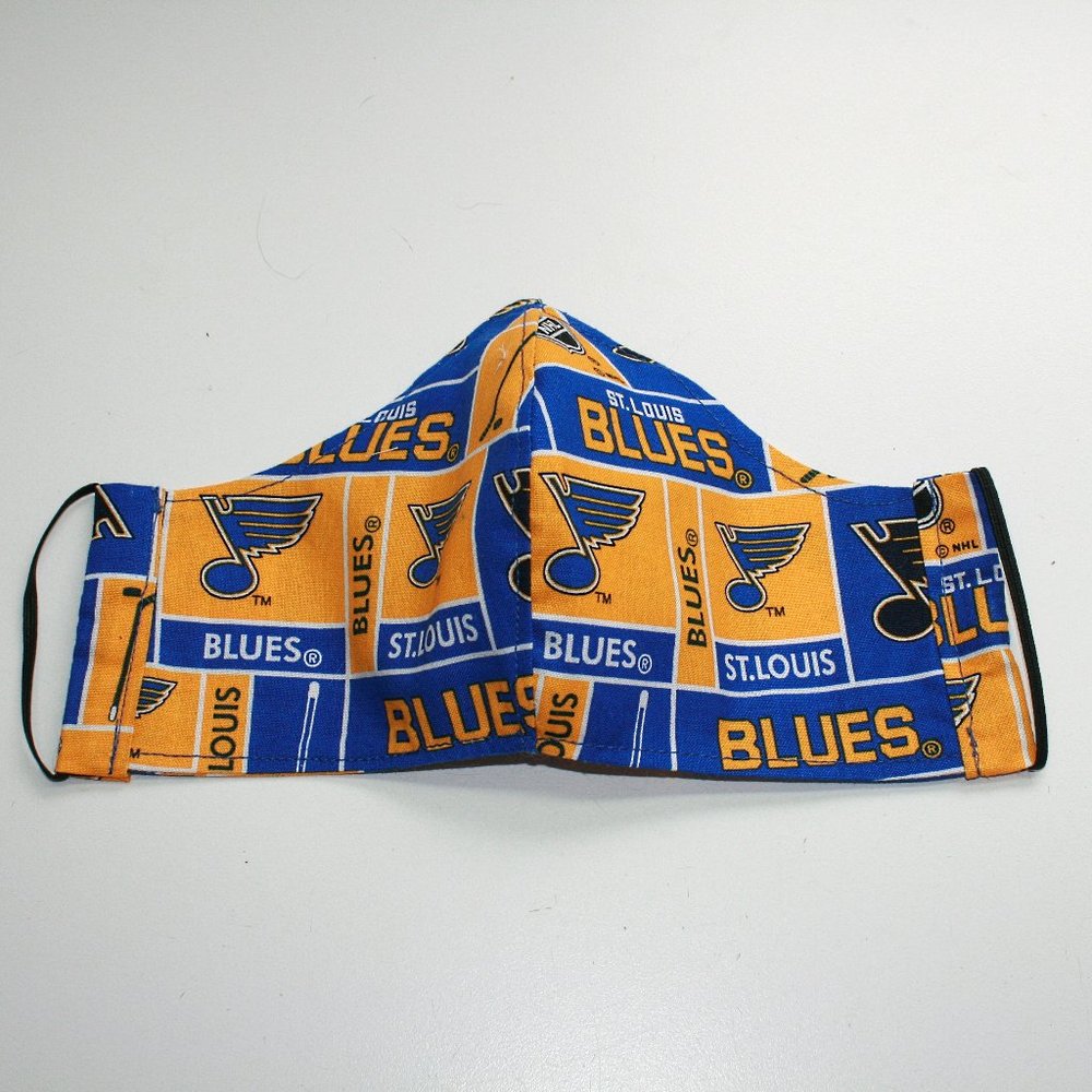 HANDMADE St. Louis Blue Face Mask Shield - Picture 3 of 4
